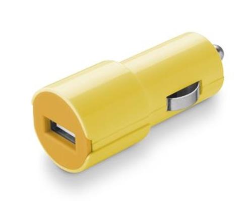 CELLULARLINE Caricabatterie da auto USB 1 A Cellular Line giallo